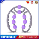 Yoga Massage Roller 8 Wheels Trigger Point for Arm Leg Neck Muscle (Purple)
