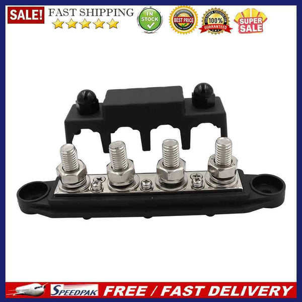 4 Post Power Distribution Block Battery Junction Block for RV Ship Car Mari