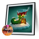 #A Christmas Skates Diamond Painting Kits Full Round Drill Decor 30x30cm (L3265)