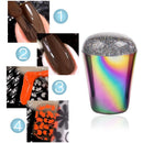 Colorful Transparent Silicone Seal Stamp with Cover DIY Nail Art Tools (01)