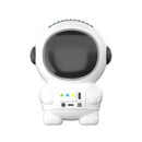 Mini Electric Fan Cute Astronaut Bladeless Spaceman Neck Air Cooler (Black)