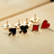 Women Men Poker Shaped Alloy Club Collar Pins Boutonniere Brooches Badges