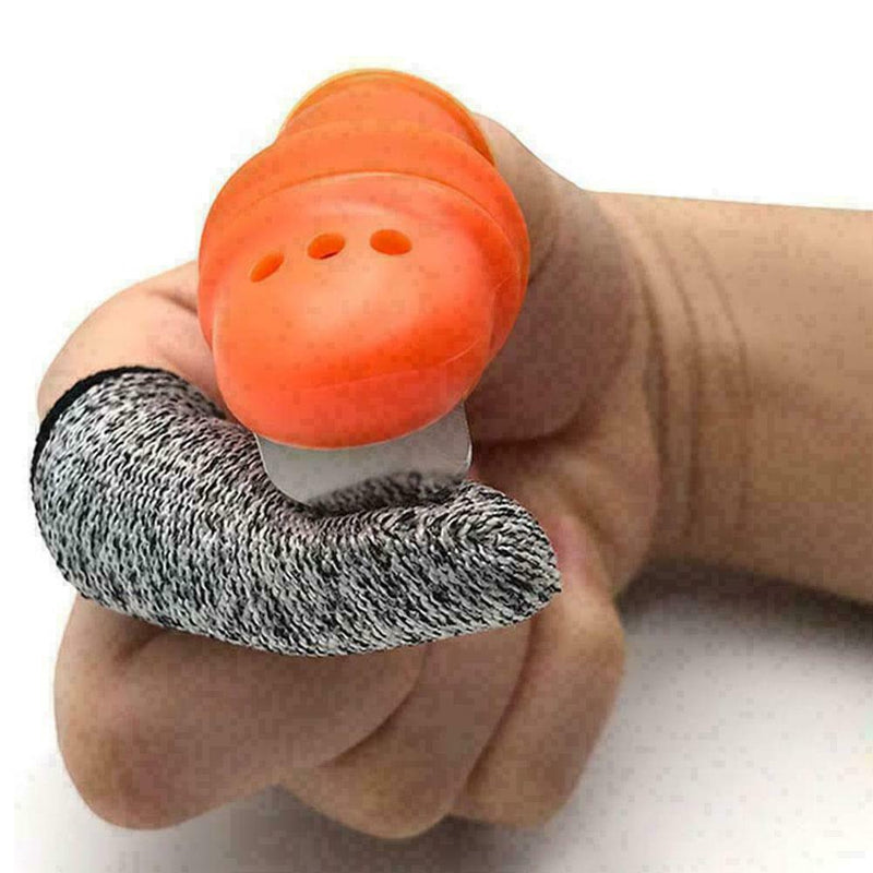 1 Pair Anti-Cut Finger Cover Gloves Picking Finger Kitchen X3E6 Tools J6K0 H9Q2
