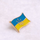 Men Women Ukrainian Flag Medal Symbol Pattern Pin Jewelry Accessories Gifts