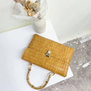 2pcs Bamboo Handles for Purses and Bags Replacement for DIY Straw Handbags Newly