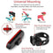 Waterproof Safety Indicator Bike Tail Light Bright Rear Lamp Bicycle Taillight