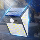 Solar Outdoor LED Wall Lamp PIR Motion Sensor Sunlight Garden Decor (White)