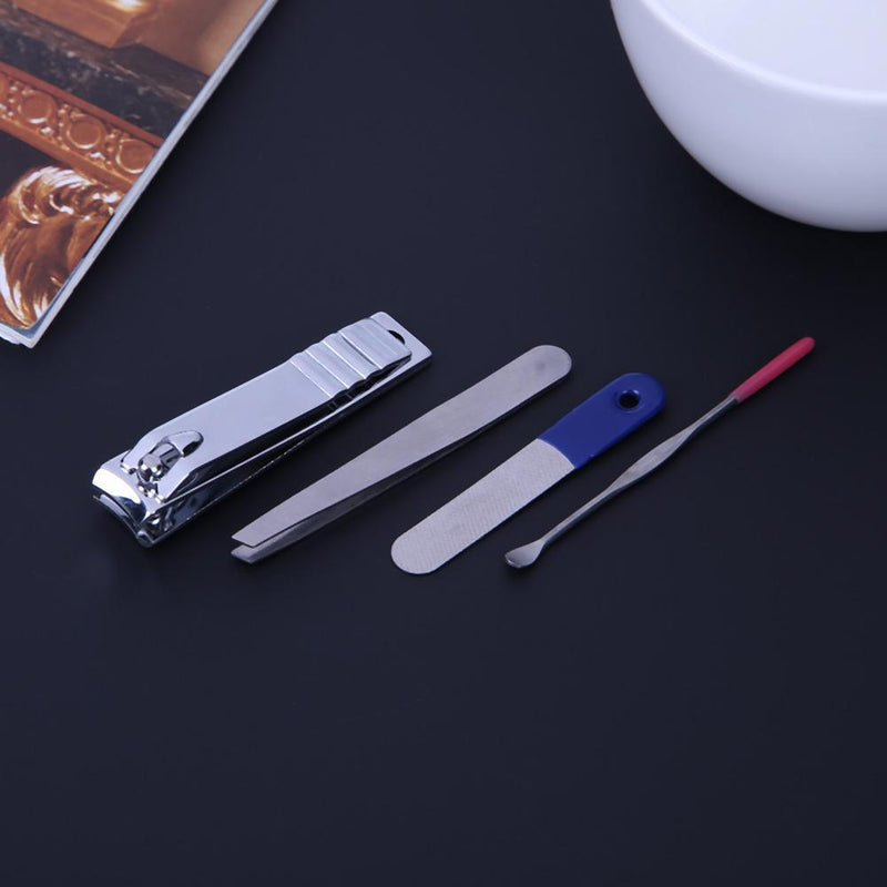 4pcs Set Nail Care Manicure Pedicure Cuticle Clippers Tool Kit(Green)