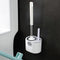 Toilet Brush & Holder Bathroom Toilet Brush Set Non-Slip Handle (Grey) Newly