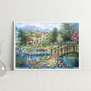 Full Cross Stitch 11CT Stamped Cotton DIY Handmade Needlework Home Decoration