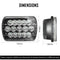 Work Light Bar Flood Spot Lights LED Car Light For Jeep,Cherokee XJ 1984-2001