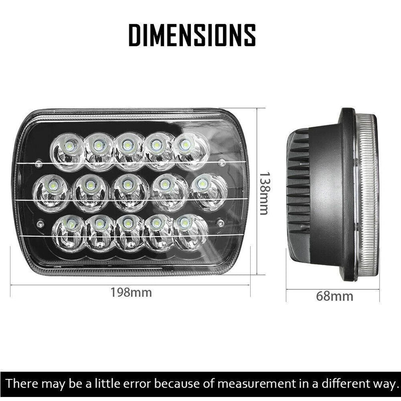 Work Light Bar Flood Spot Lights LED Car Light For Jeep,Cherokee XJ 1984-2001