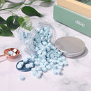 200pcs Octagon Sealing Wax Blue Wax Beads for Envelope Invitation DIY (A) Newly