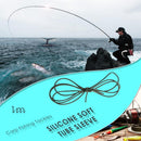 1m DIY Silicone Soft Rigs Tube Sleeve for Carp Fishing Pretend Fishing Lines