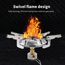 Portable Camping Stove Lightweight Pocket Stove Wind Resistant Cookware Kit