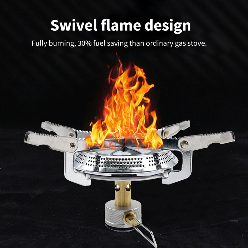 Portable Camping Stove Lightweight Pocket Stove Wind Resistant Cookware Kit