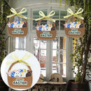 Handcraft DIY Wood Chips Wooden Craft Hanging Ornaments Easter Decorations
