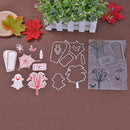 2pcs DIY Silicone Transparent Seals Stamps+Cutting Die for Album (MS-684)