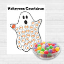 Halloween Countdown Calendar Poster Festive Atmosphere Pendant Wall Decor`