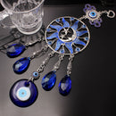Crystal Dream Catchers Pendant Blue Devil Eyes Hanging Windchime Window Ornament