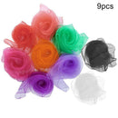 9pcs sensory scarves rainbow juggling fashion dance ballet gymnastics Y5N5