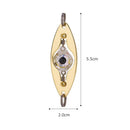 LED Fishing Lure Lamp Underwater Light Eye Shape Fluorescent Baits (White)