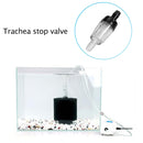 10pcs Tracheal Check Valve Fish Tank Aquarium Non Return Air Pump (Black S)