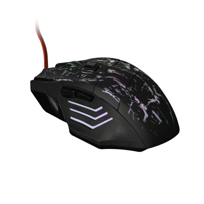 USB Cable 5500DPI 7 Buttons 7 Colors LED Optical Mouse Professional Gaming Mouse