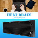 PC Water Cooling 12 Tubes Aluminum Radiator CPU Heat Sink Exchanger (360mm)