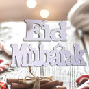 Eid Mubarak Wooden Letter Ornament Islamic Ramadan Dining Party Decors Supply