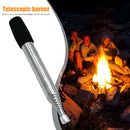 Stainless Steel Blow Fire Tube Portable Retractable Mouth Blowpipe Fire Start