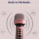 WS-898 Karaoke Bluetooth-Compatible Microphone Wireless Sing Mic Kit (Pink)
