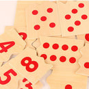 Early Learning Maths Material Number 1-10 Wooden Mathematical Puzzle