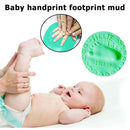 20g Baby Care Hand Foot Inkpad Soft Clay Washless Footprint Mud (Green) Newly