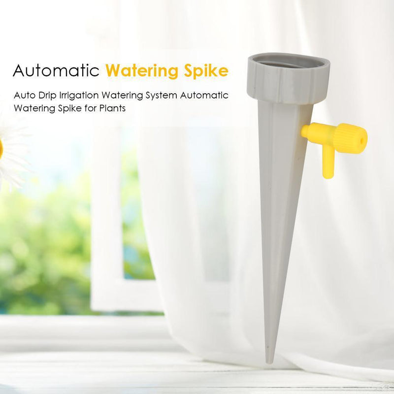12pcs Automatic Watering Spikes System for Plants Drip Irrigation (Grey)