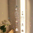 #A Wind Chime Crystal Light Catcher Butterfly Devil Eye Ornaments Craft Home Dec