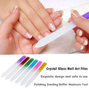 6pcs Pro Glass Nail Art Files Polishing Grinding Manicure Pedicure Tools