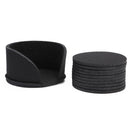 20pcs Round Felt Cup Mats Coasters Heat Resistant Coffee Tea Pad (A Black)
