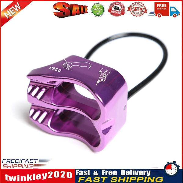 Rappel ATC Belay Device Descender Camping Rock Climbing Equipment (Purple) Newly