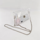 PVC Transparent Women Crossbody Shoulder Bags Chain Casual Travel Phone Purse
