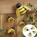 Insect Home Wall Hanging Backyard Ornament Metal Art Bumble Bee Wall Decoration