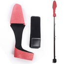 2pcs Fishing Rod Protector Case Cover Fishing Rod Tie Fastener Belt (Red) Newly