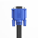 VGA Splitter Cable 1 Computer to Dual 2 Monitor Male to Female Wire (Blue)