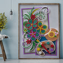 Diamond Painting Kit 5D Special Shaped DIY Color Flowers Art Rhinestone Pictu