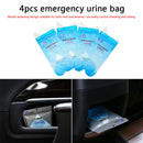 4pcs Disposable Urinal for Travel Traffic Jam Emergency Portable Pee Bags