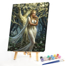 Elf Girl Frameless Picture Oil Paint By Numbers Hand Painted Picture for Home