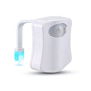 LED Toilet Nightlight 8 Colors Automatic Body Motion Sensor Bath Seat Lamp Newly