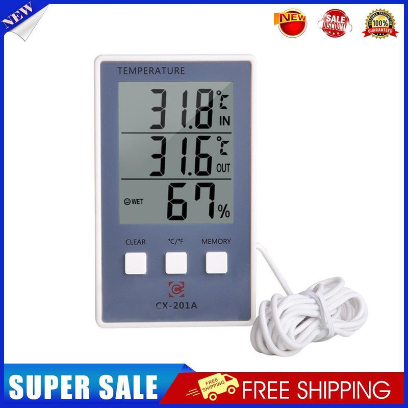 Digital Hygrothermograph Indoor Outdoor LCD Screen Thermometer Hygrometer