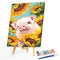 Sunflower Pig Oil Paint By Numbers Hand Painted Wall Art Craft Home Decorat