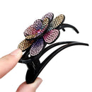 shape Dovetail Crystal Barrette Styling Tools Rhinestone Hairpin Hair Clips